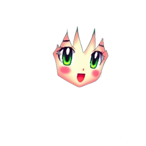 mask, creature, face, dragon, anime, 3d render, pixel art, vaporwave transparent PNG cut-out
