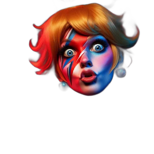 face, mask, creature, hair, 3d render, concept art, photorealistic, fantasy art transparent PNG cut-out