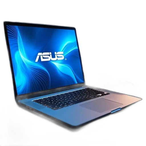 staff, 3d render, sleek, silver, laptop, large, screen, displaying transparent PNG cut-out