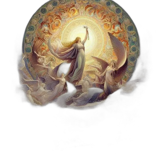 dragon, jewelry, hat, staff, fantasy art, concept art, watercolor, oil painting transparent PNG cut-out