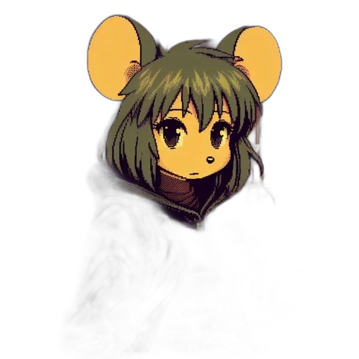 mask, animal, creature, face, anime, pixel art, concept art, 3d render transparent PNG cut-out