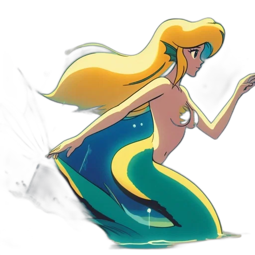 concept art, watercolor, fantasy art, pixel art, underwater, beach, green, golden transparent PNG cut-out