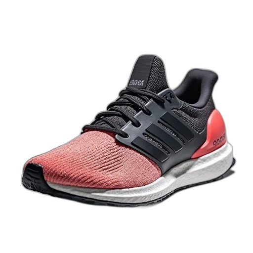 shoes, 3d render, red, adidas transparent PNG cut-out
