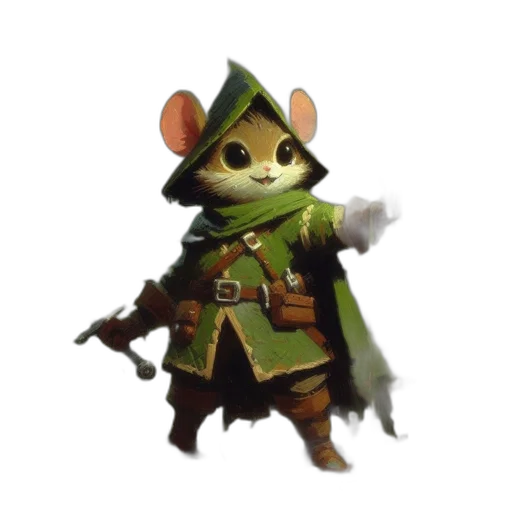 staff, weapon, animal, jacket, concept art, fantasy art, 3d render, pixel art transparent PNG cut-out