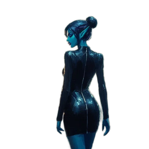 dress, robot, jacket, mask, concept art, comic book art, cyberpunk, fantasy art transparent PNG cut-out