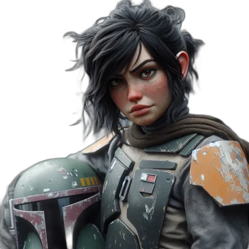 face, concept art, fantasy art, comic book art, photorealistic, dark, character, hair transparent PNG cut-out