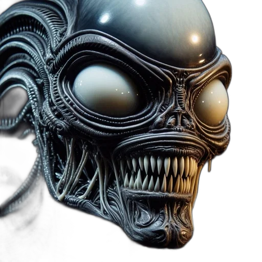 mask, robot, face, concept art, cyberpunk, 3d render, photorealistic, biomechanical transparent PNG cut-out