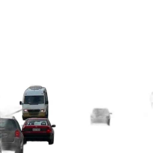 car, robot, 3d render, concept art, photorealistic, fog, rain, city street transparent PNG cut-out