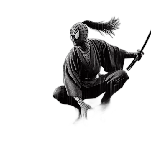 mask, sword, weapon, staff, comic book art, concept art, fantasy art, 3d render transparent PNG cut-out