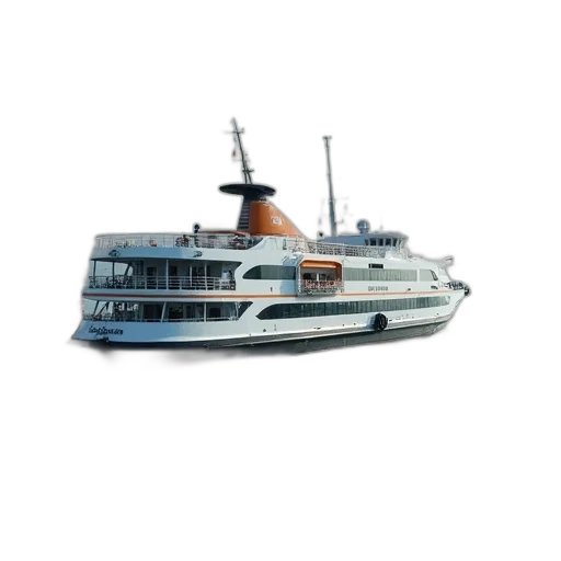 3d render, photorealistic, concept art, islandwide, ferry, terminus transparent PNG cut-out