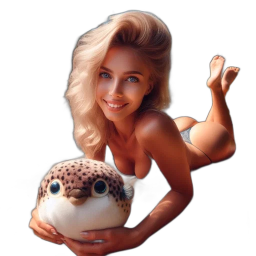 creature, animal, photorealistic, pixel art, fantasy art, concept art, underwater, young transparent PNG cut-out