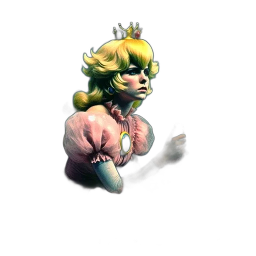 crown, staff, dress, jewelry, pixel art, concept art, 3d render, fantasy art transparent PNG cut-out
