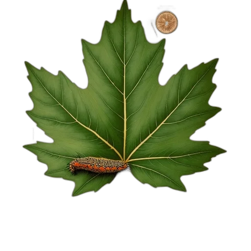 tree, crown, animal, dragon, detailed, illustration, leaf, caterpillar transparent PNG cut-out