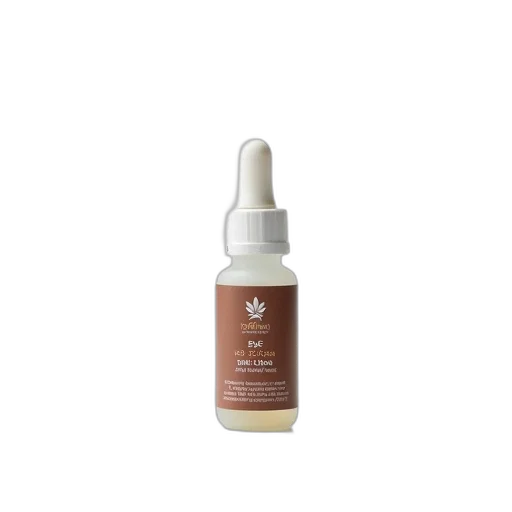 bottle, eye, serum, white, cap, featuring, label, brown transparent PNG cut-out