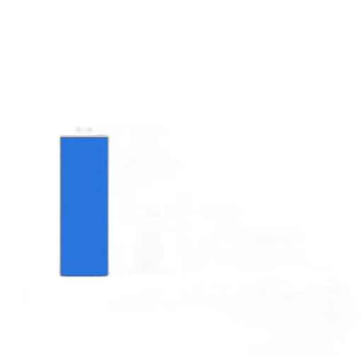 robot, pixel art, blue, monochrome transparent PNG cut-out