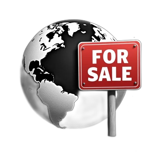 black, white, image, stylized, earth, sale, sign, red transparent PNG cut-out