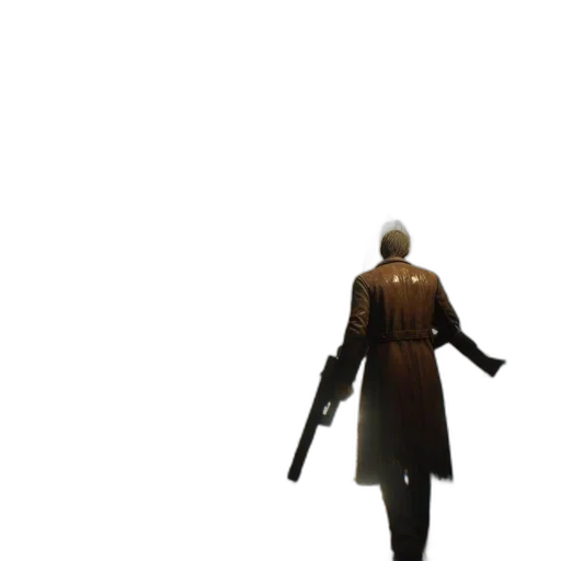 staff, jacket, weapon, sword, concept art, 3d render, photorealistic, fog transparent PNG cut-out