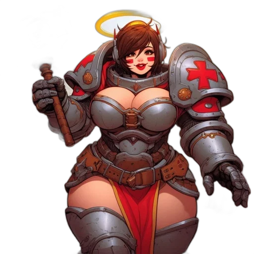 weapon, staff, concept art, fantasy art, pixel art, comic book art, woman, clad transparent PNG cut-out