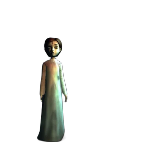 dress, staff, robot, creature, 3d render, concept art, pixel art, fantasy art transparent PNG cut-out