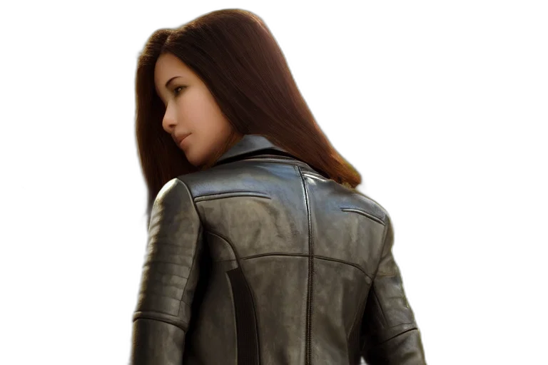 jacket, 3d render, concept art, photorealistic transparent PNG cut-out