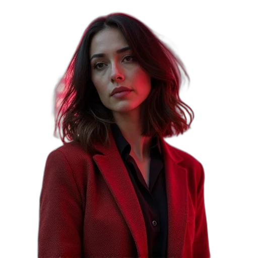 jacket, face, staff, hair transparent PNG cut-out