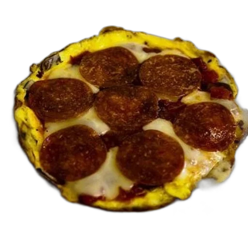 food, crown, jacket, weapon, 3d render, photorealistic, delicious-looking, pizza transparent PNG cut-out
