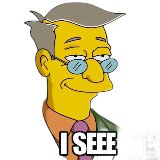 face, robot, mask, cartoon, simpsons, close, shot, burns transparent PNG cut-out
