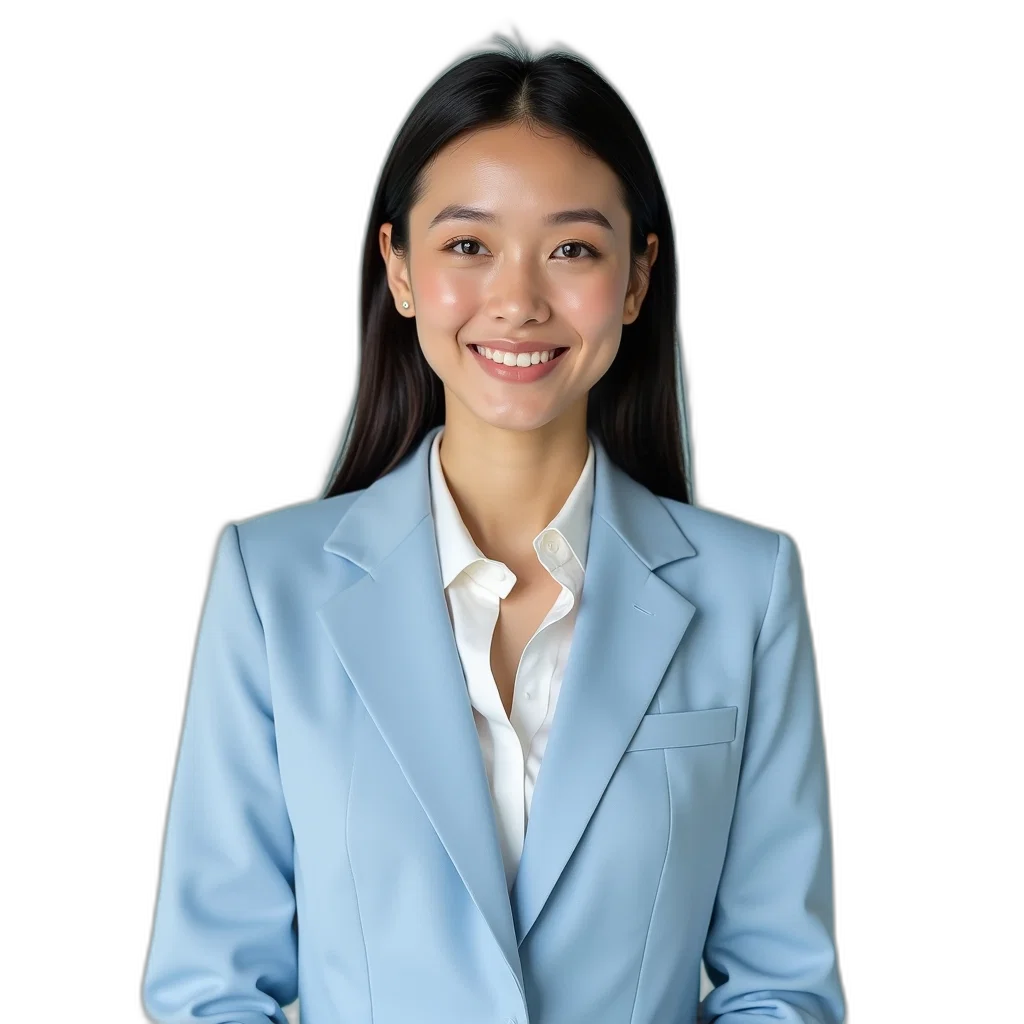 staff, jacket, face, jewelry, photorealistic, oil painting, blue, pastel transparent PNG cut-out