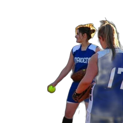 softball, game, progress, catcher, pitcher, foreground transparent PNG cut-out