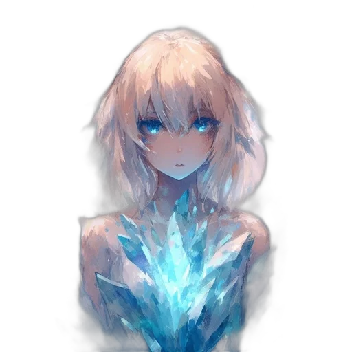 robot, dress, face, creature, anime, fantasy art, watercolor, concept art transparent PNG cut-out