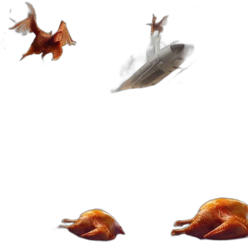 dragon, food, animal, creature, concept art, pixel art, fantasy art, 3d render transparent PNG cut-out