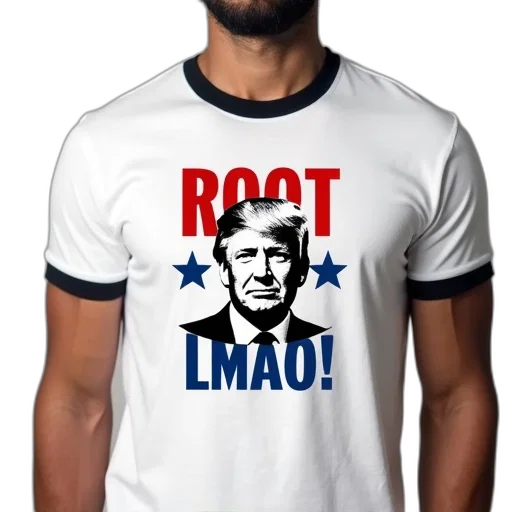 man, wearing, white, t-shirt, graphic, design, reads, root transparent PNG cut-out
