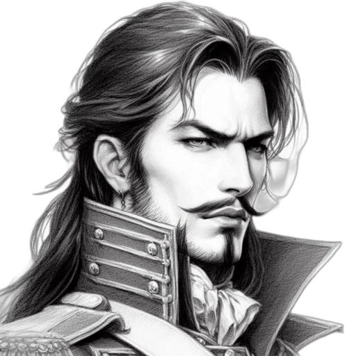 face, fantasy art, photorealistic, pencil sketch, comic book art, illustrated, portrait, represents transparent PNG cut-out
