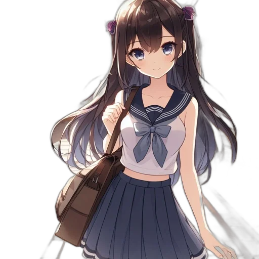dress, staff, face, weapon, anime, pixel art, concept art, cartoon transparent PNG cut-out