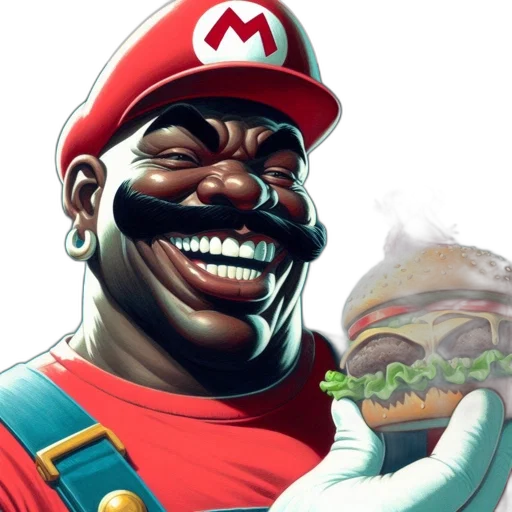 food, face, animal, creature, concept art, photorealistic, comic book art, pixel art transparent PNG cut-out