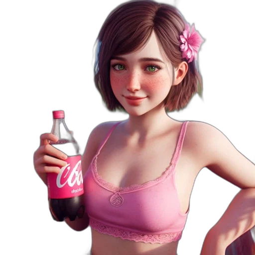 bottle, dress, robot, concept art, 3d render, photorealistic, fantasy art, animated transparent PNG cut-out