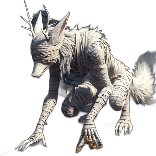 creature, animal, staff, dragon, concept art, fantasy art, watercolor, 3d render transparent PNG cut-out