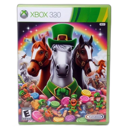 concept art, xbox, 360, game, cover, features, three, horses transparent PNG cut-out