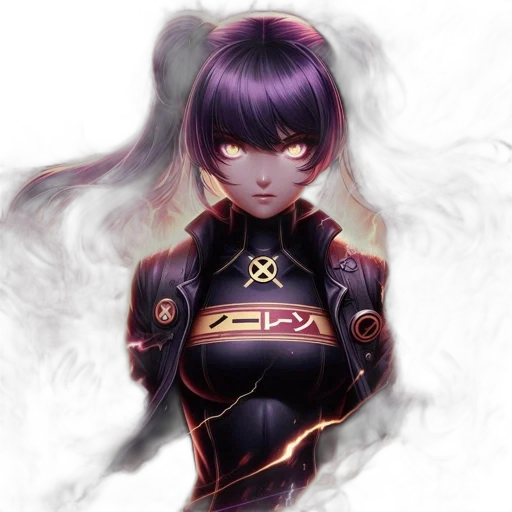 robot, face, jacket, anime, cyberpunk, fantasy art, concept art, dark transparent PNG cut-out
