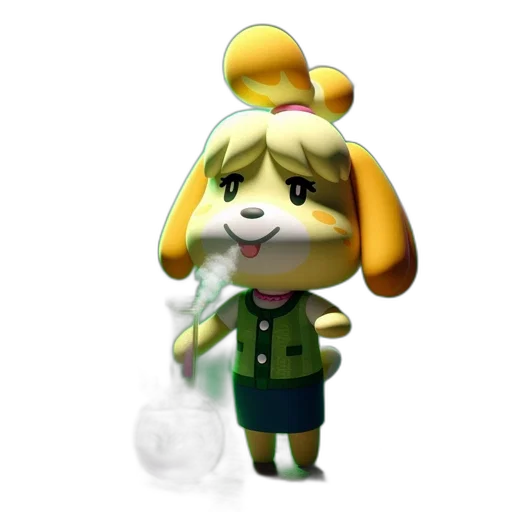 staff, animal, mask, hat, concept art, 3d render, pixel art, watercolor transparent PNG cut-out