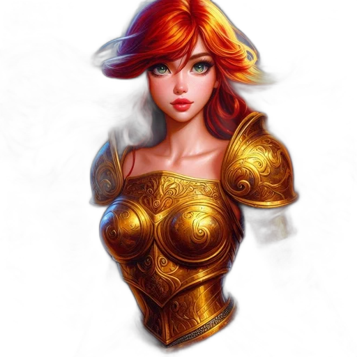 jewelry, dress, fantasy art, concept art, comic book art, pixel art, golden, female transparent PNG cut-out