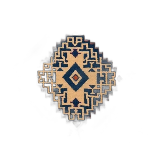 jewelry, crown, furniture, pixel art, earth tones, traditional, moroccan, rug transparent PNG cut-out