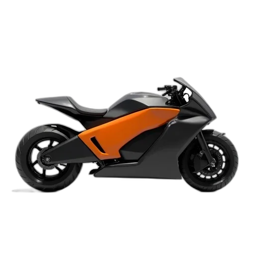 car, 3d render, concept art, photorealistic, cartoon, futuristic, electric, motorcycle transparent PNG cut-out