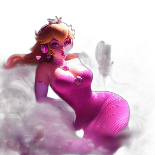 dress, crown, concept art, fantasy art, 3d render, photorealistic, underwater, outer space transparent PNG cut-out