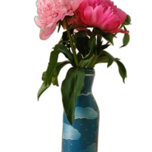 flower, bottle, crown, jewelry, photorealistic, 3d render, oil painting, blue transparent PNG cut-out