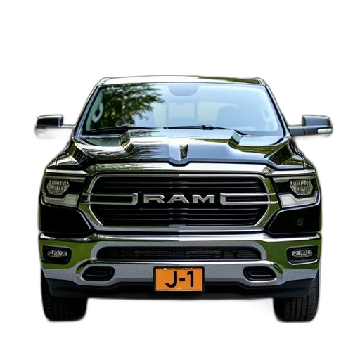 car, photorealistic, 3d render, concept art, cartoon, black, pickup, truck transparent PNG cut-out