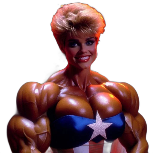 weapon, comic book art, concept art, photorealistic, 3d render, woman, muscular, physique transparent PNG cut-out