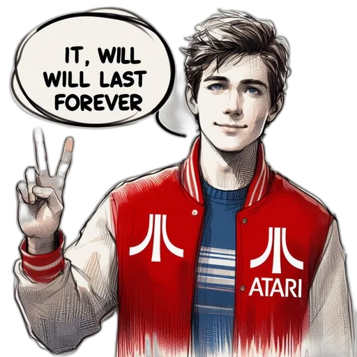 jacket, robot, concept art, comic book art, pixel art, anime, young, man transparent PNG cut-out