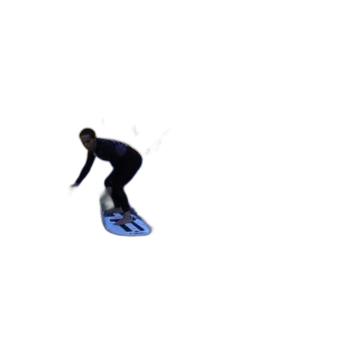 staff, shoes, pixel art, 3d render, vaporwave, surfer, rides, wave transparent PNG cut-out