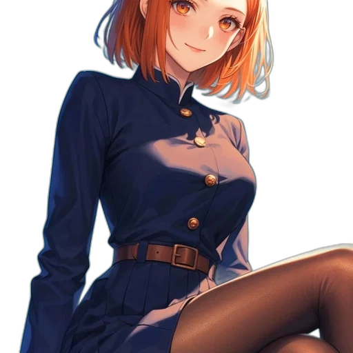 dress, jacket, staff, robot, anime, cartoon, concept art, fantasy art transparent PNG cut-out